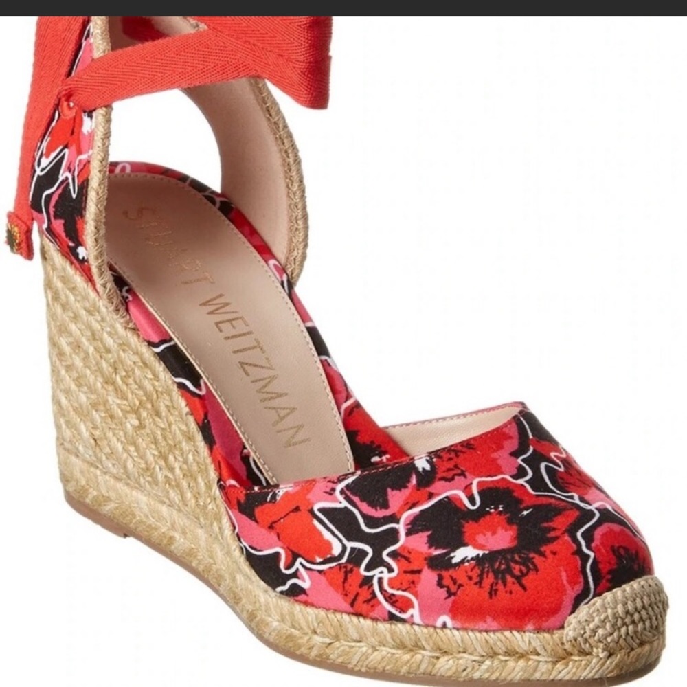 🦋 Stewart Weitzman wedge espadrilles NWT 9.5